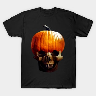 Scary Halloween Pumpkin Art T-Shirt